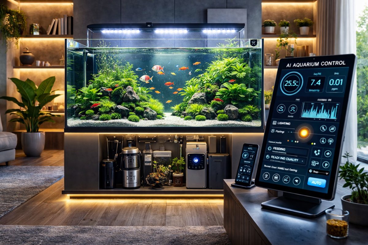 L’aquarium autonome piloté par IA : le futur dans ton salon